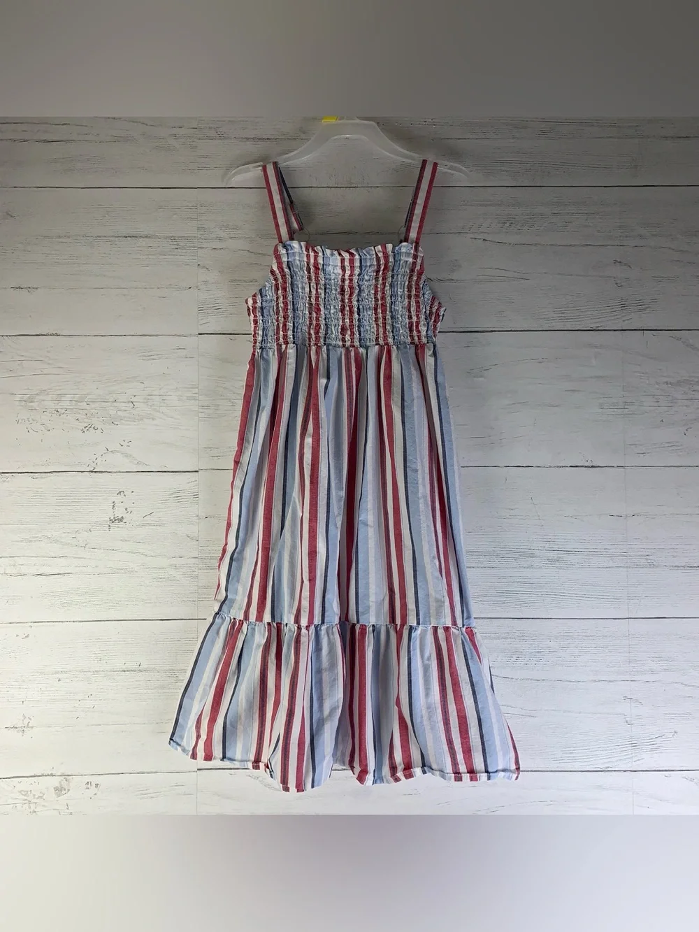 The Children Place Striped Poplin Step Midi Dress For Girls size 5/6